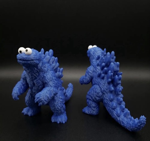 Cookie monster godzilla mashup - cookie,
